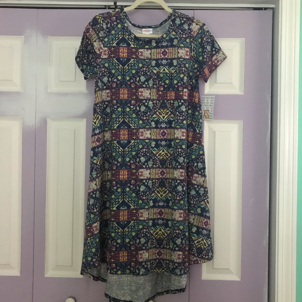 NWT LuLaRoe Floral Print Carly Dress, Size XS